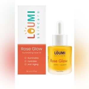 Loumi Skincare Rose Glow Face Oil: Moisturizing Botanical Face Oil NEW IN BOX